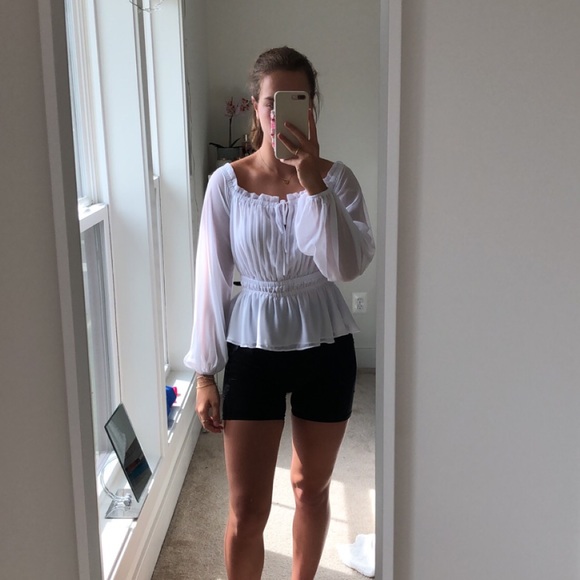 NEW guess white girly blouse - Picture 3 of 11